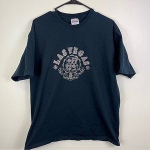 Las Vegas Nevada Tourist Tshirt Travel Vacation Tourist Black Adult XL Vtg